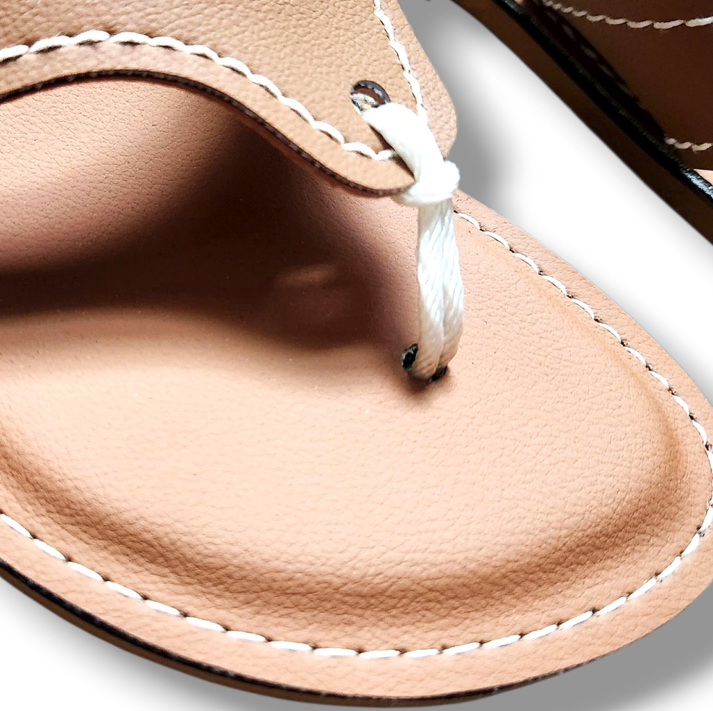 Kino "Lily" Handmade Leather Thong Sandals | 8 - Picture 4 of 7